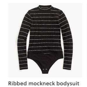 J.Crew Ribbed Mockneck Bodysuit